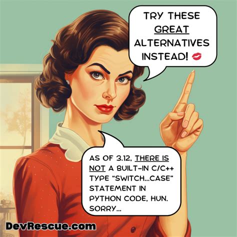 Python Switch Statement Alternatives with Examples - DevRescue