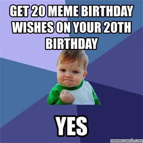 20th Birthday Meme