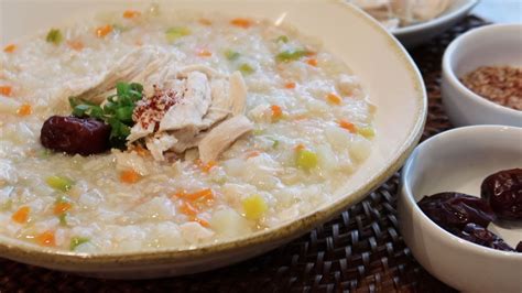 Korean chicken porridge (dakjuk) - YouTube