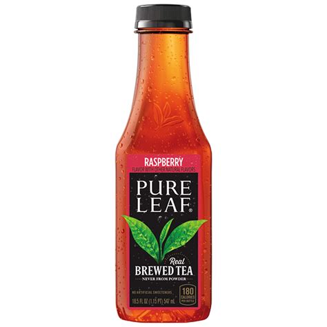 Pure Leaf Raspberry Iced Tea, 18.5 fl oz Bottles, 12 Counr - Walmart ...