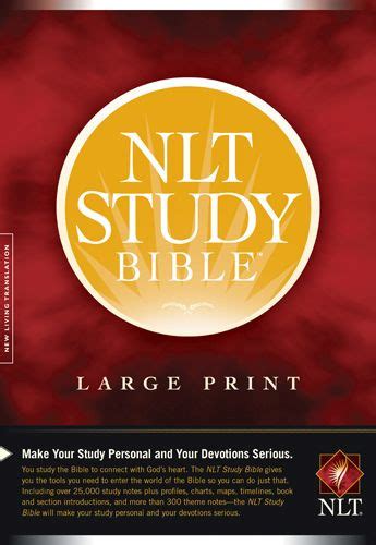 Bibles At Cost - NLT Study Bible Large Print (Red Letter, Hardcover ...