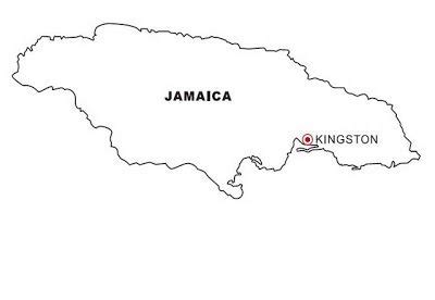 COLORING PAGES: Mapa y Bandera de Jamaica para dibujar pintar colorear ...