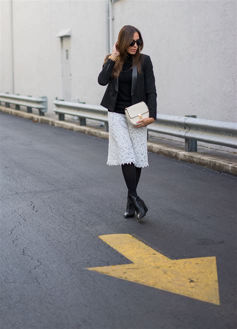 Another Way to Wear a White Lace Skirt - A Glam Lifestyle