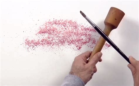 Splattering Watercolor To Paint A Cherry Blossom Sakura Tree - Beebly's ...