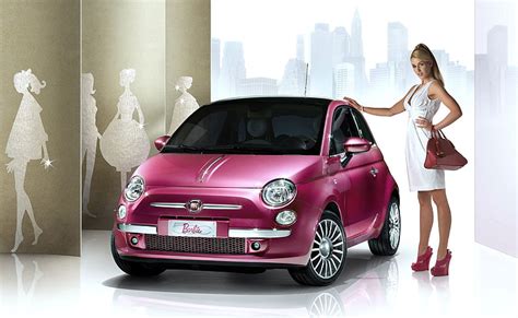 HD wallpaper: Fiat 500 Barbie, pink 3-door hatchback, Cars, pink car ...