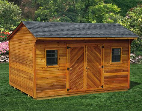 Cedar Lap Siding Saltbox Sheds | Sheds by Siding | GazeboCreations.com