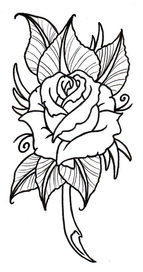 Rose Outlines | Free Download Clip Art | Free Clip Art | on Clipart Library