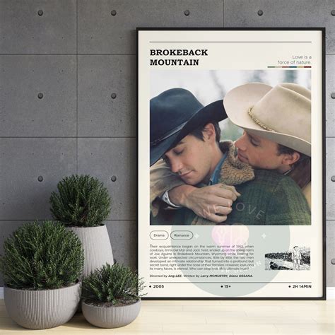 Brokeback Mountain Movie Poster / Brokeback Mountain Poster / - Etsy