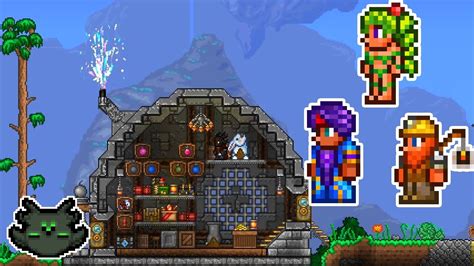 More NPC Themed Houses! (Demolitionist, Dye Trader, Dryad) | Terraria - YouTube