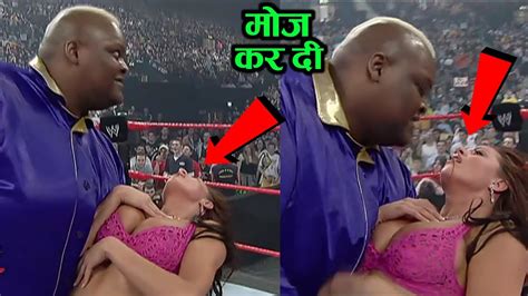 Top 10 Funniest & OMG Moments of Viscera in WWE ! Viscera kisses Trish Stratus & Candice ...