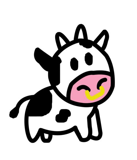 Cartoon Cow PNG + PSD by kyazart on DeviantArt