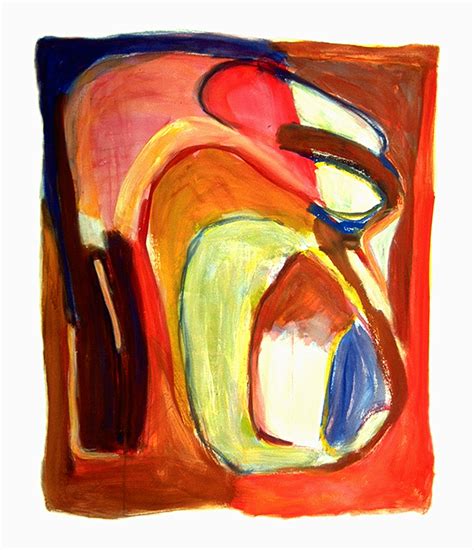 1997 - 'Large Abstract watercolor' - warm-colored gouache … | Flickr