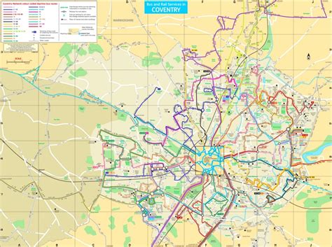 Coventry transport map - Ontheworldmap.com