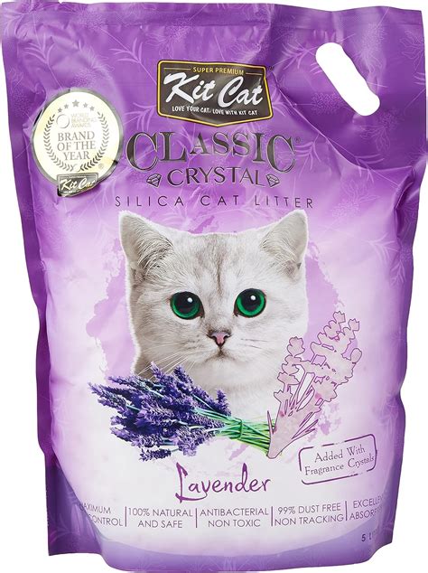 Kit Cat Crystal Silica Cat Litter Lavender 5L, Kitcat, Purple: Buy Online at Best Price in UAE ...