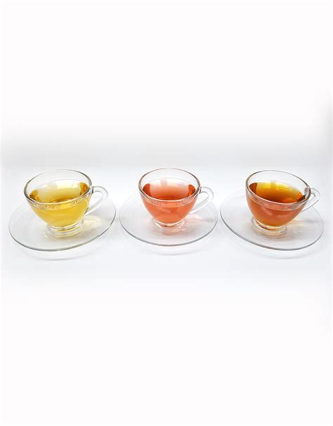 Glass Tea Cup and Saucer Set | The Tea Republic