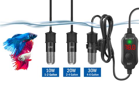 Amazon.com: AquaMiracle Adjustable 10W Small Aquarium Heater ...