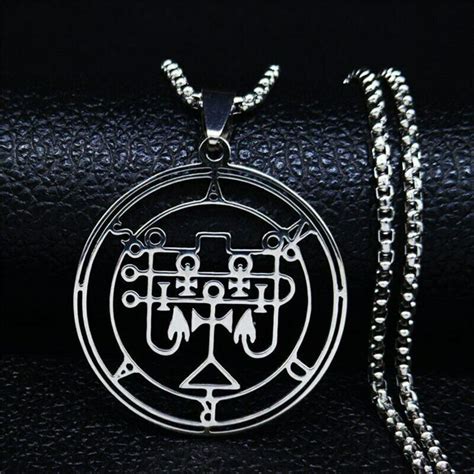 Andras Sigil Goetia Solomon Demon Seal Pendant Necklace With - Etsy