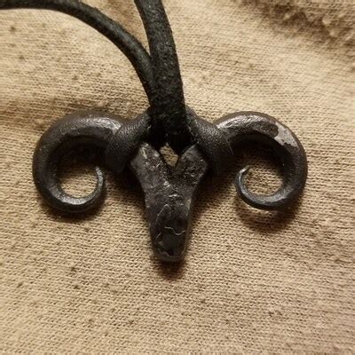 A Hand Forged Azazel/ Scapegoat Pendant . Comes Supplied With a High ...