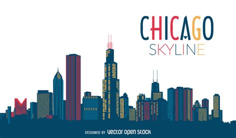 Chicago Skyline Clipart at GetDrawings | Free download