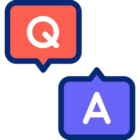 Q and a - Free communications icons