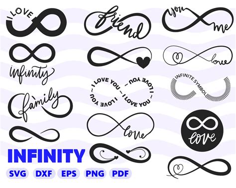 LOVE INFINITY SVG bundle Infinity Sign svg Infinity decal | Etsy ...