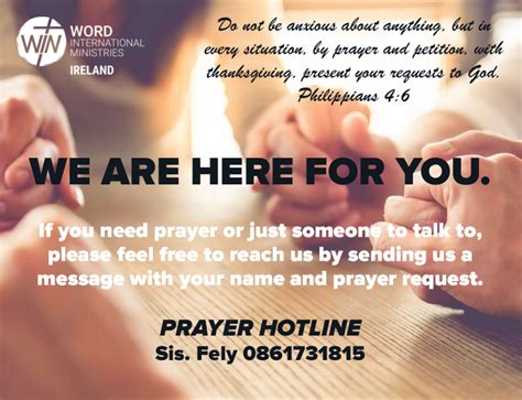 How can we pray for you? – Word International Ministries Ireland