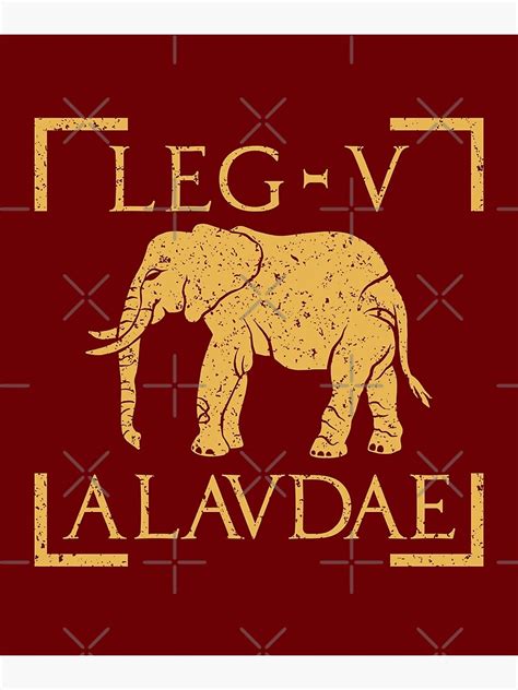 "Legio V Alaudae Elephant Emblem Roman Legion" Art Print for Sale by ...