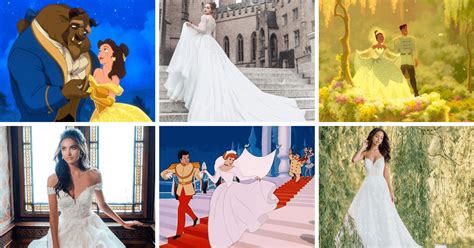 Real Life vs. Disney Princess Movie Wedding Dresses - Inside the Magic