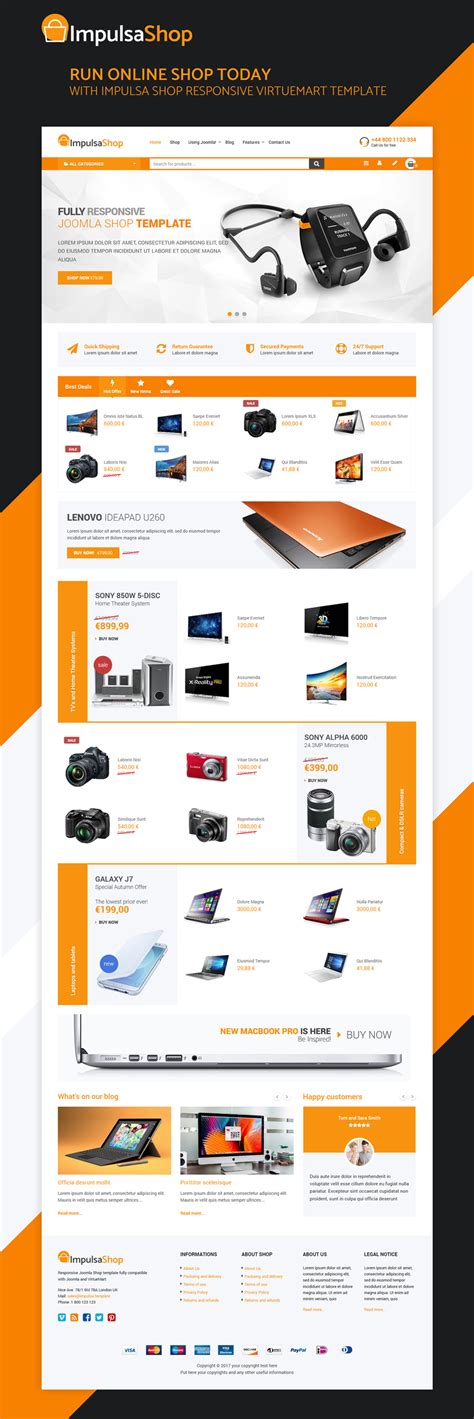 Impulsa is a modern, multi-purpose Joomla shop template we have designed for the latest version ...