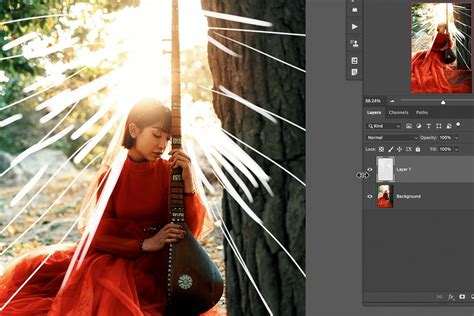 How to Create Realistic Light Rays in Photoshop - PHLEARN