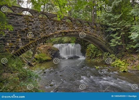 Stone Bridge at Whatcom Falls Park Bellingham WA USA Stock Image ...