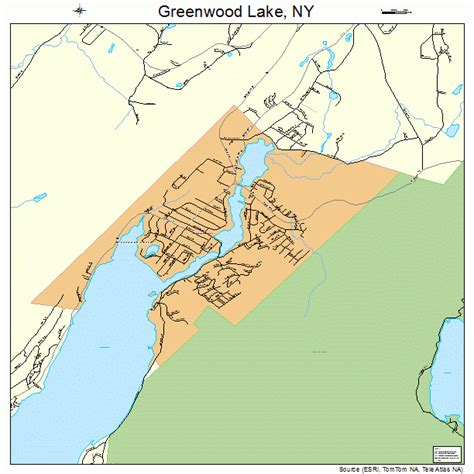 Greenwood Lake New York Street Map 3630752