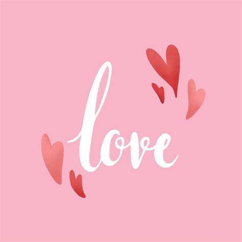 Love typography decorated with hearts vector - Download Free Vectors ...