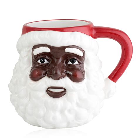 African American Santa Claus Mug (Ceramic - 16 ounce) | The Black Art Depot