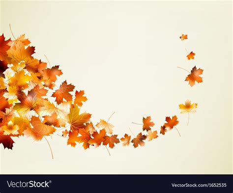 Autumn background template eps 10 Royalty Free Vector Image