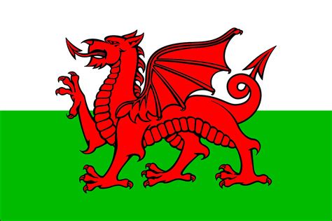 Baner Cymru: Y Ddraig Goch - Welsh Flag: The Red Dragon - Rooftop Post Printables