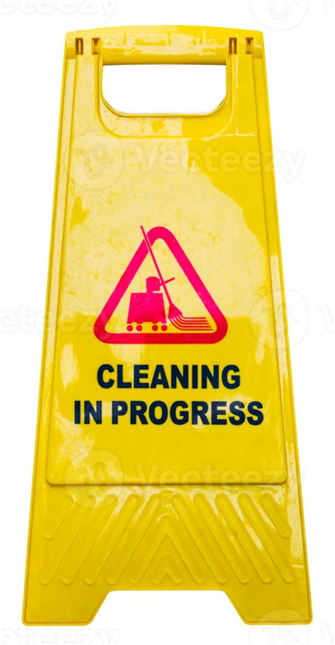 cleaning progress caution sign isolated for design 20036666 PNG