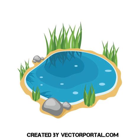 Small lake vector clip art | 童話, 教育, バイブル