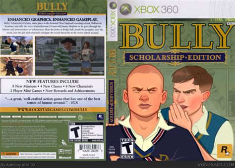 Bully: Scholarship Edition Xbox 360 Box Art Cover by Adhiboy