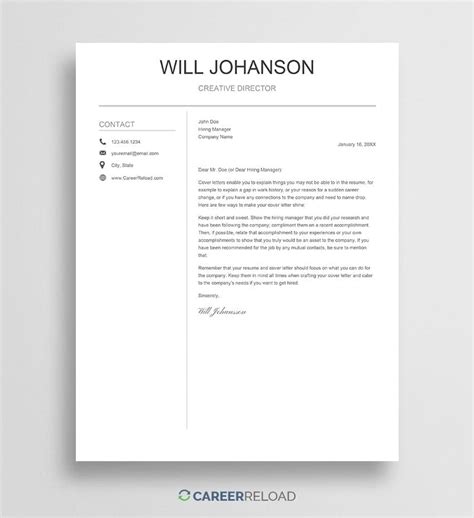 Free Google Docs Cover Letter Templates - Instant Access