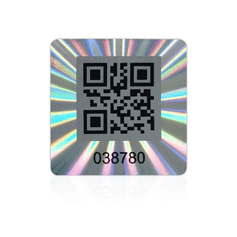 Buy 120Pcs Hologram Tamper Evident Stickers QR Code Security Sticker , Warranty Void Tamper ...