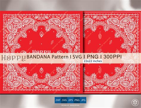 Bandana Pattern I SVG. Digital Art SVG I PNG I Digital Cut File ...