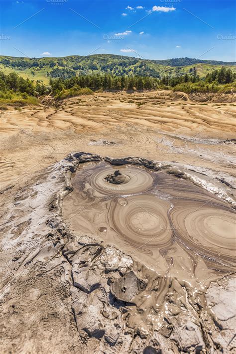 Mud Volcano ~ Nature Photos ~ Creative Market