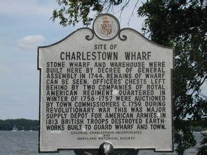 Site of Charlestown Wharf Charlestown, Cecil County Water Street at ...