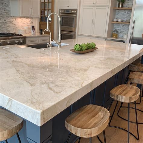 Taj Mahal Quartzite - Transitional - Kitchen - New Orleans - by Sheppard's Countertops | Houzz