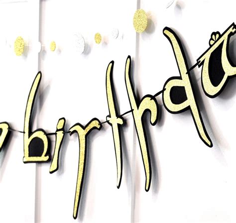 Elvish Birthday Banner Hobbit Birthday Decor Script Banner | Etsy