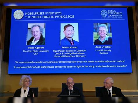 Nobel Prize 2023: 3 scientists win prize in physics for work on ...