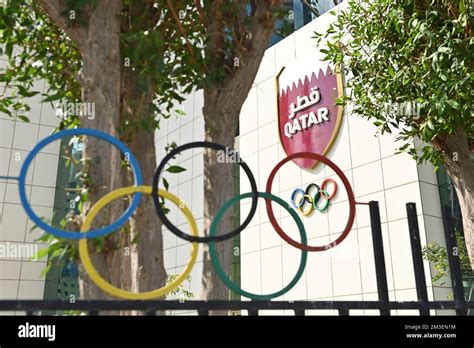 Doha, Katar. 12th Dec, 2022. Qatar Olympic Committee. Qatar National Olympic Committee, Logo ...