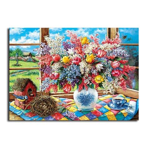 5D Diamond Painting Angel Flower Bouquet Kit - Bonanza Marketplace