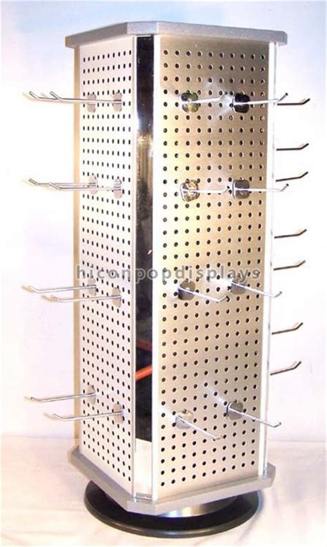 Metal Hook 4 - Way Rotating Pegboard Display Stand Countertop For ...